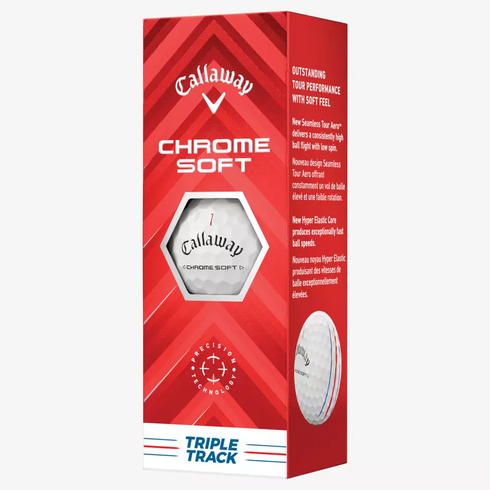Callaway 2024 Chrome Soft Triple Track Golf Balls