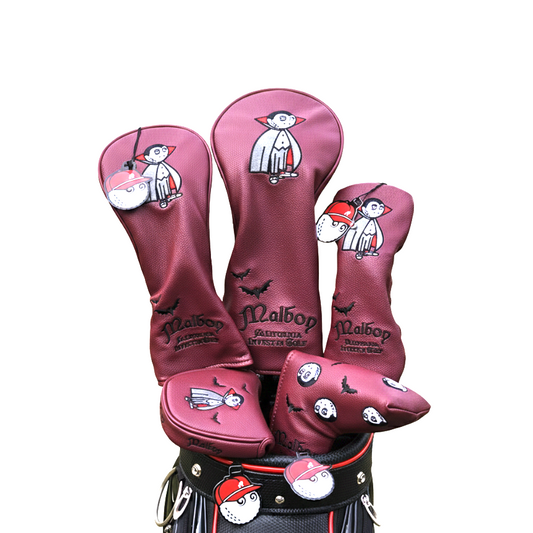 Malbon Vampire Red-Wine 5-Set Headcover