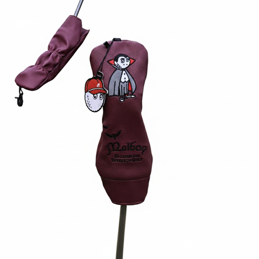 Malbon Vampire Red-Wine 5-Set Headcover