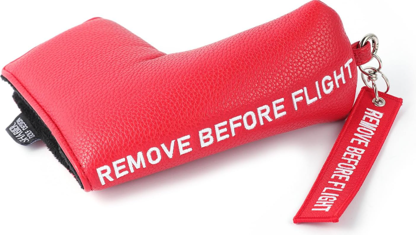 SHABIER Blade Putter Headcover – Remove Before Flight Design