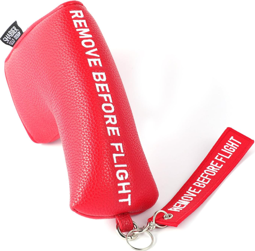 SHABIER Blade Putter Headcover – Remove Before Flight Design